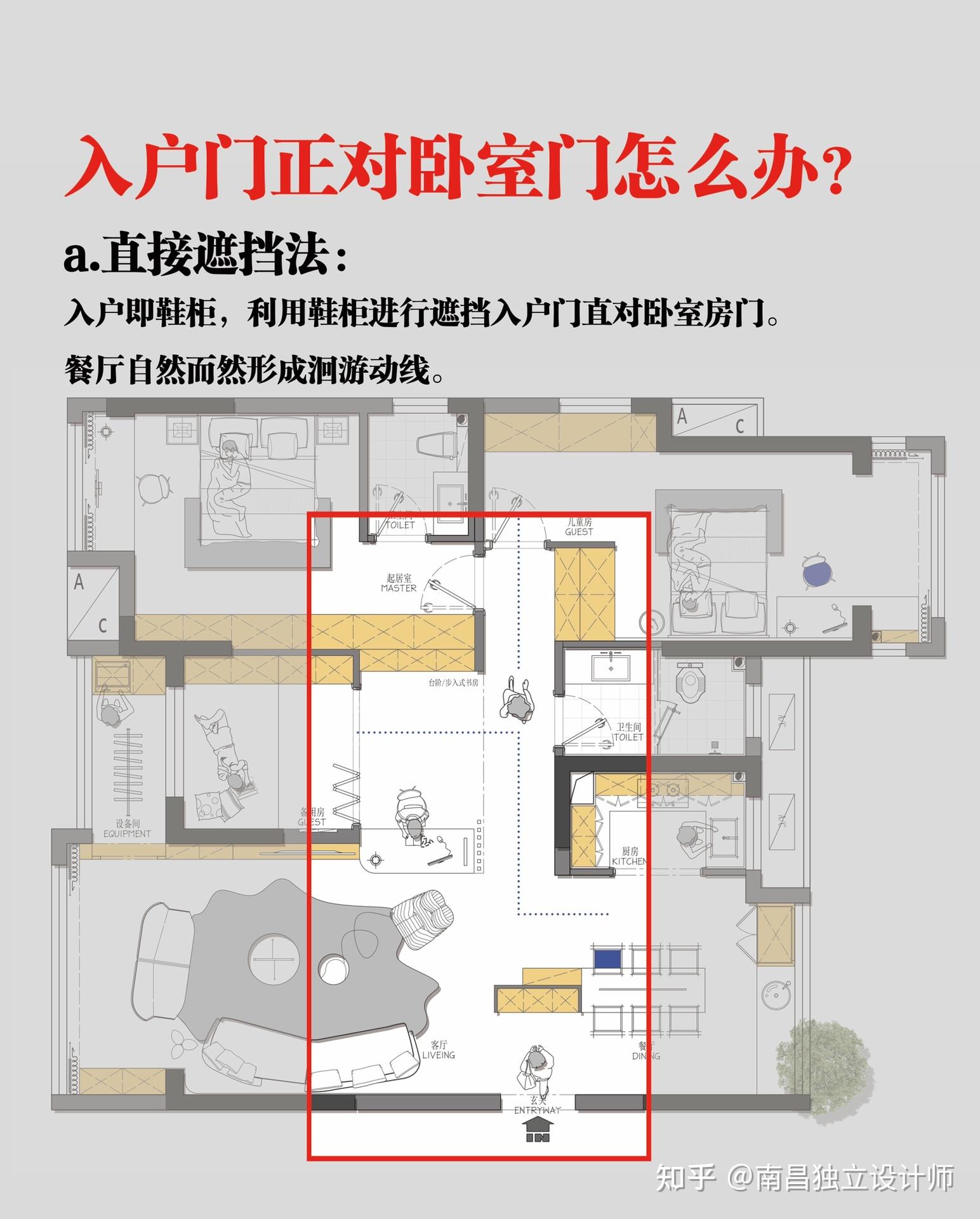 大门冲卧室门改造图图片