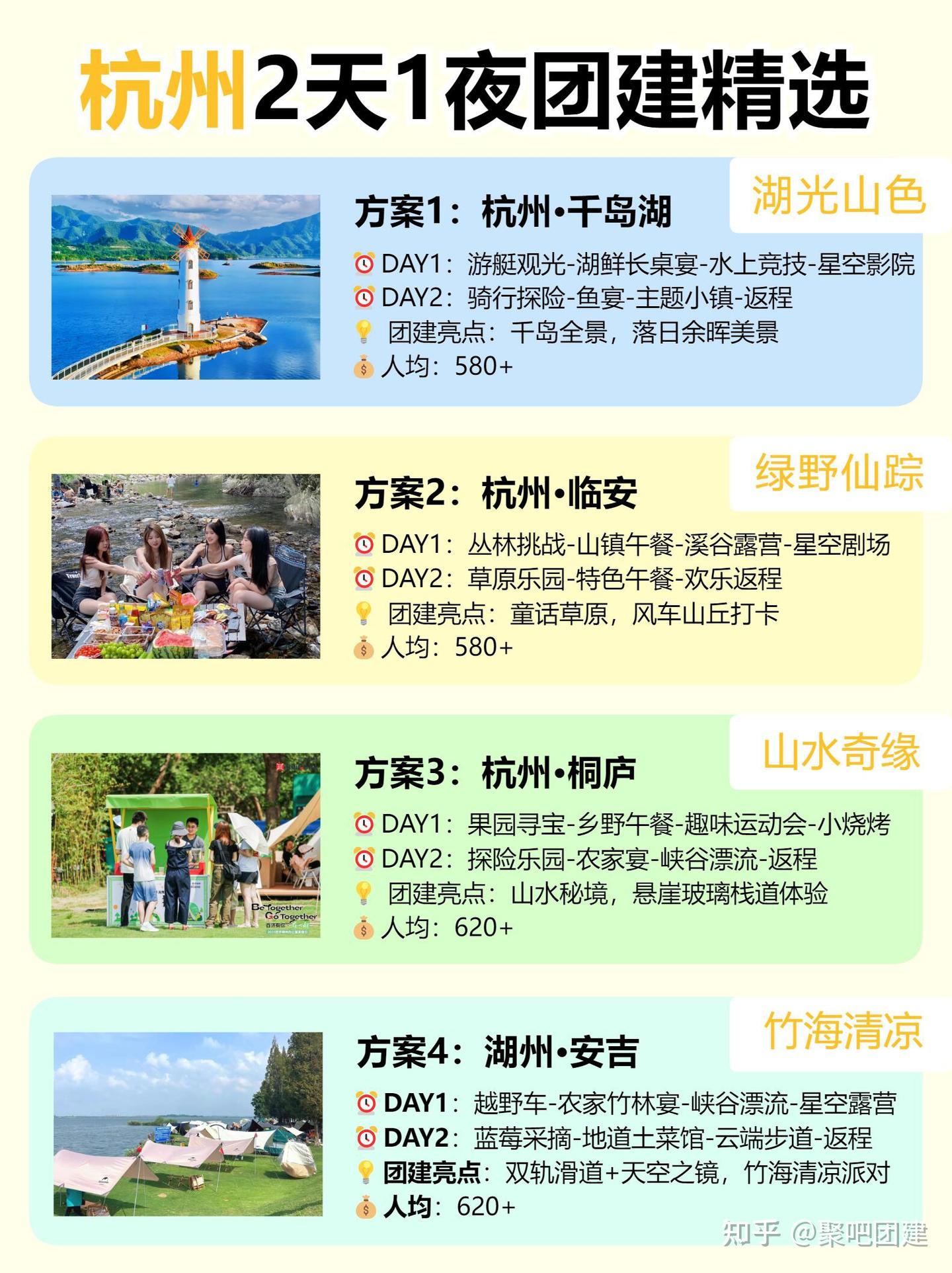 杭州团建旅游团建方案合集 - 知乎