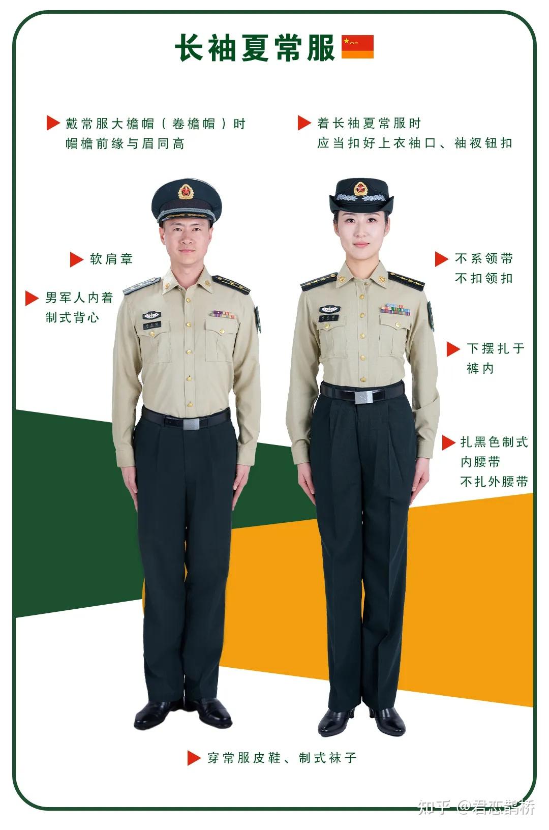 火箭军常用军服配套穿着图鉴,欣赏学习 - 知乎
