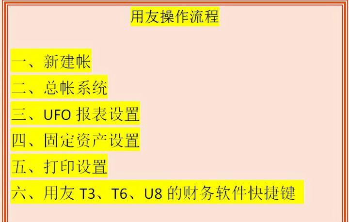 用友財務軟件做賬實操步驟是什麼附用友財務軟件操作流程及快捷鍵大全