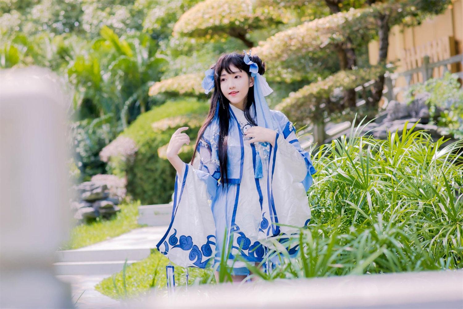 南桃Momoko年度最佳cos，来感受大自然风光吧-美学艺术库