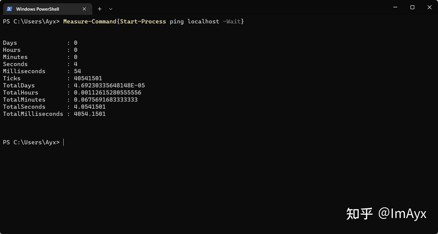 time 命令在 Windows Terminal/PowerShell 下的替代品 - 知乎