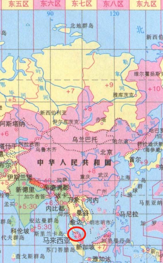 中国为什么能让这些国家统一使用东八区时间? - 知乎