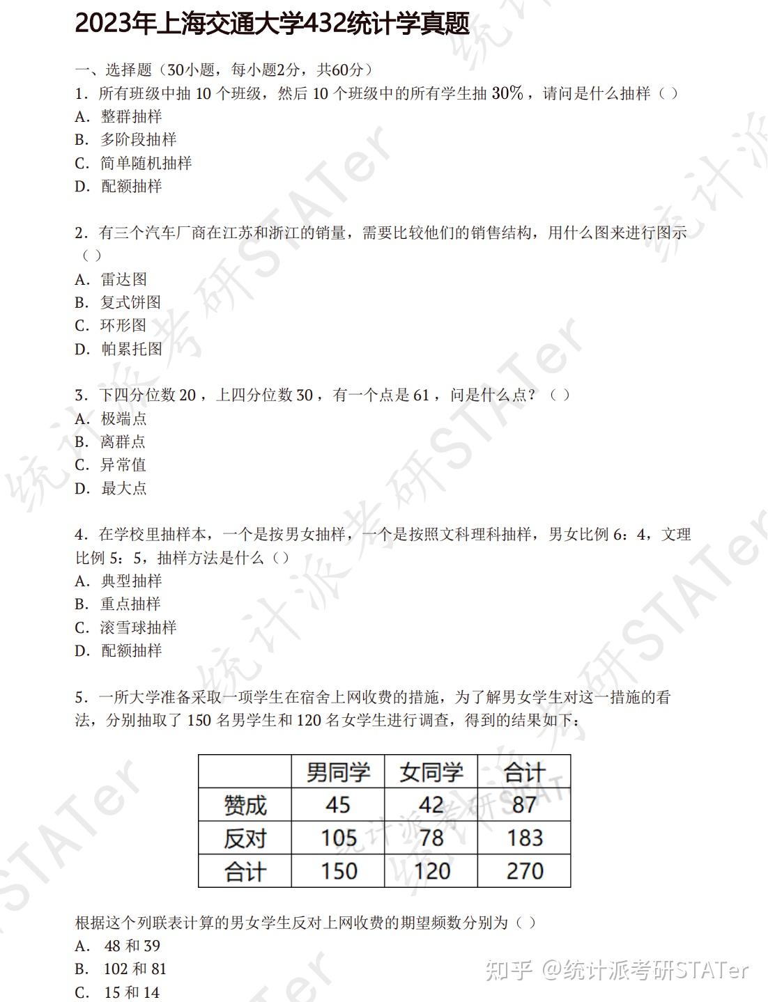 择校须知-2026年上海交通大学432应用统计专硕报考指导（含初试真题） - 知乎