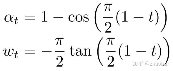 Cosine Schedule 公式示意