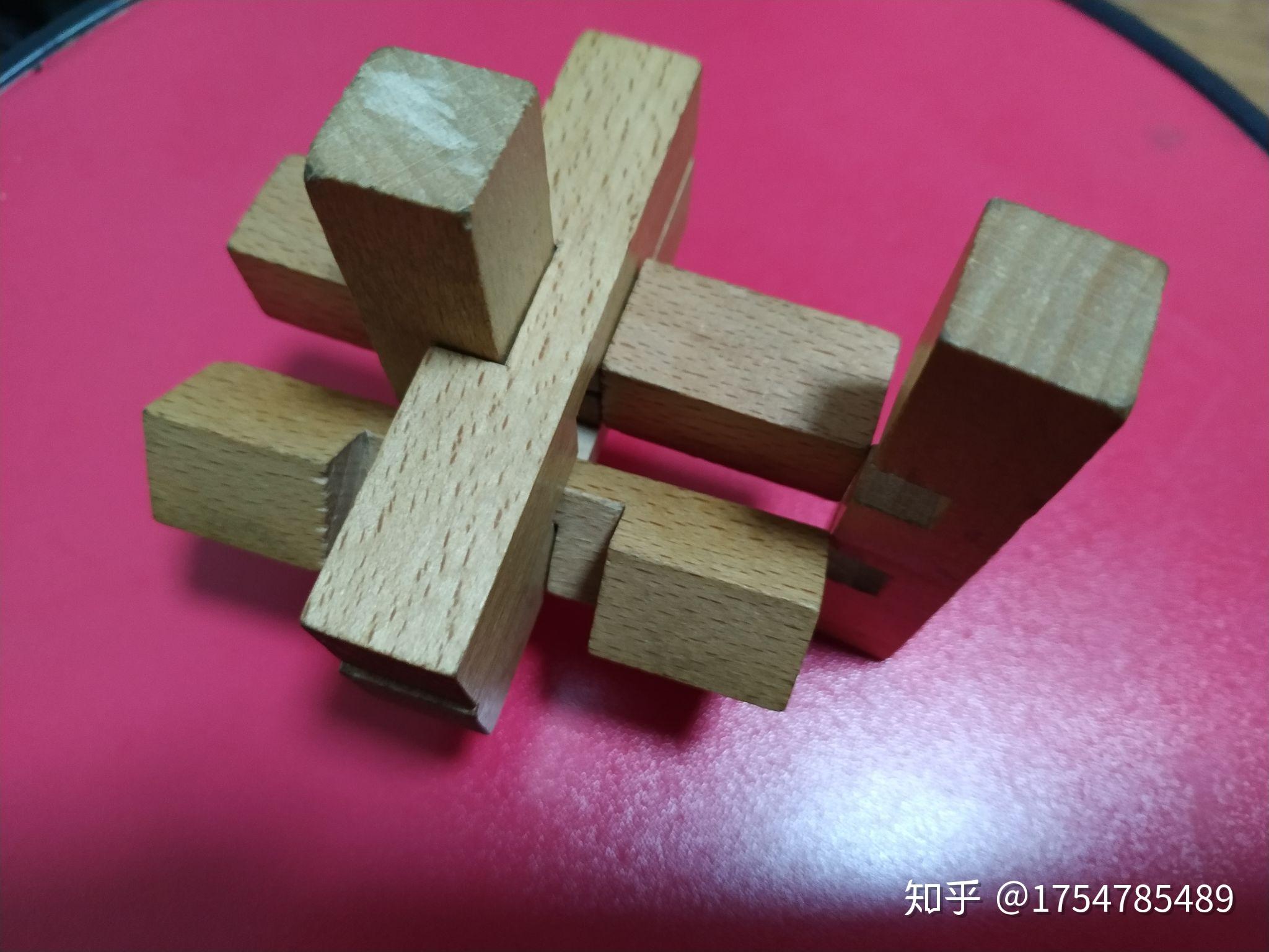 孔明锁(6根)怎么解? - 知乎