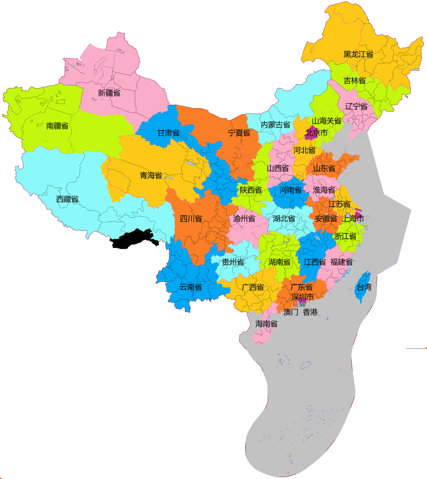 中国37个省级行政区调整方案 - 知乎