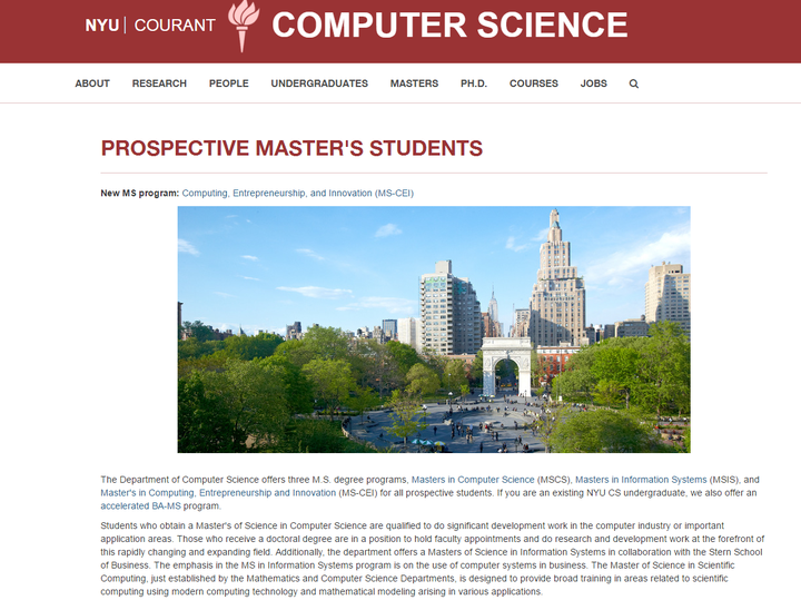 美国CS热门院校申请建议——NYU纽约大学 知乎