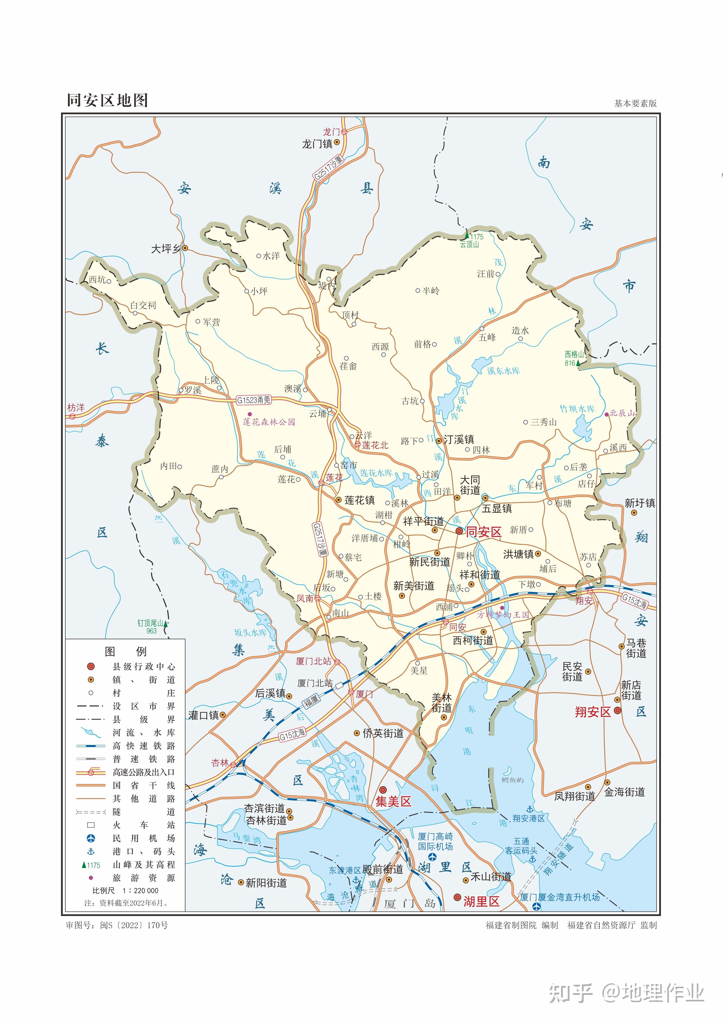 福建省厦门市各区县地图 - 知乎