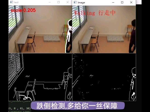 python opencv 背景减除法跌倒检测- 知乎
