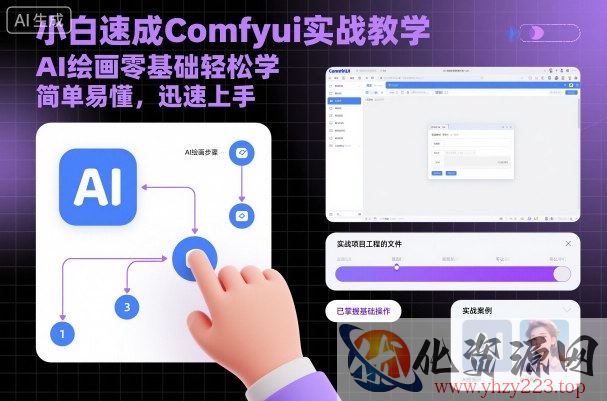 小白速成Comfyui实战教学，AI绘画零基础轻松学，简单易懂，迅速上手