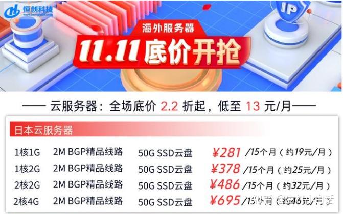 日本永久在线免费的云服务器价格