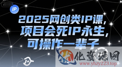 2025网创类IP课，项目会死IP永生，可操作一辈子