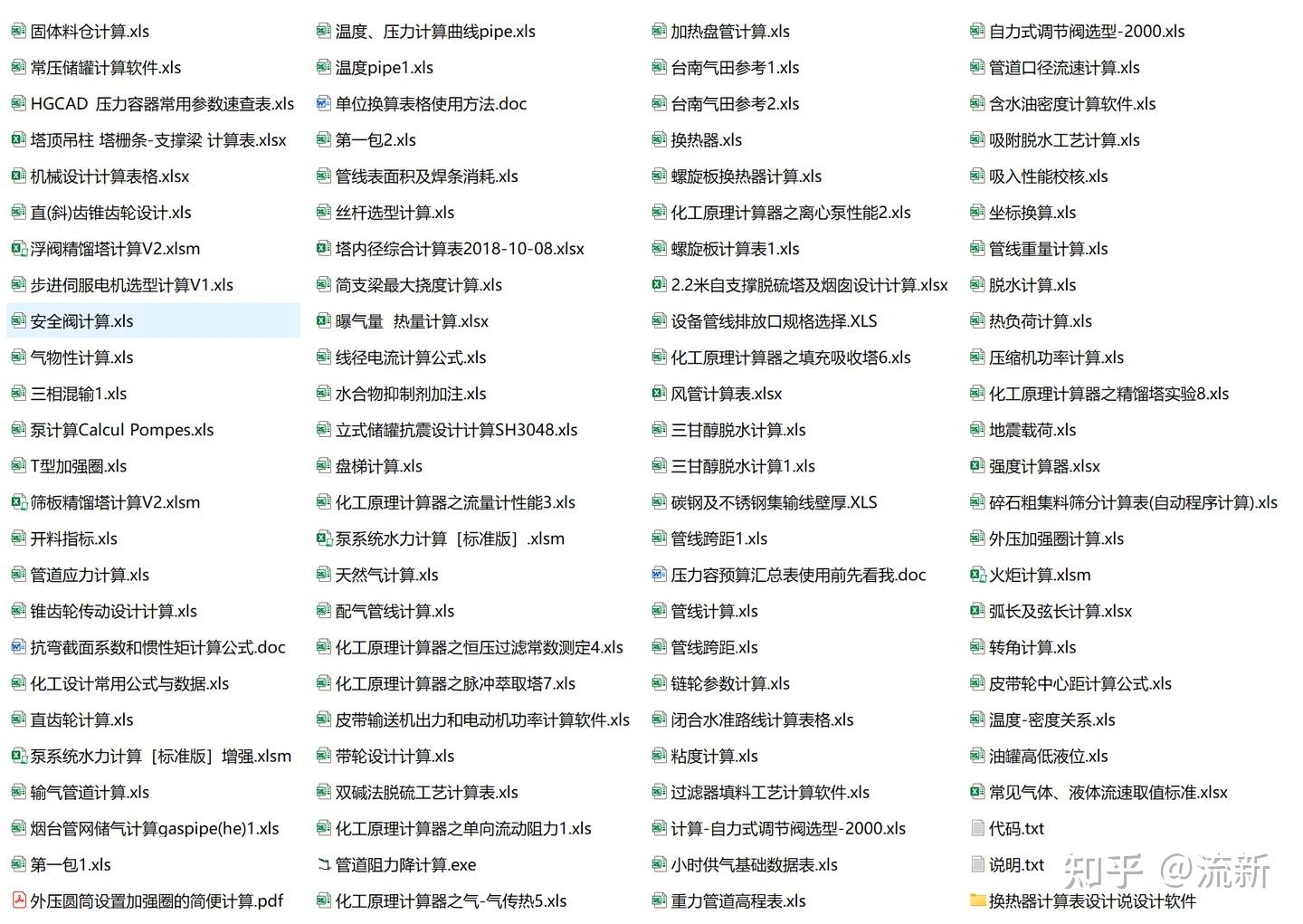 化工计算表格软件大全-450套-技术邻