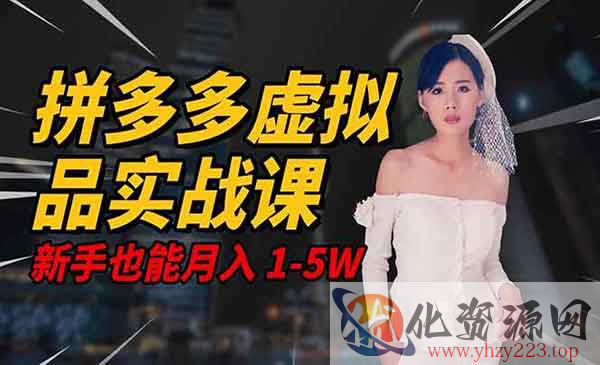 拼多多虚拟品系统实战_wwz