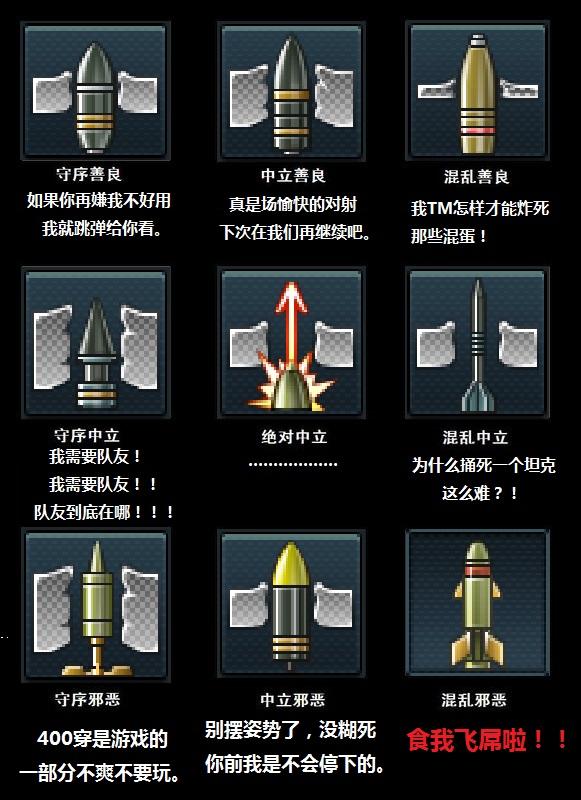 有哪些有意思的游戏「阵营九宫格」?