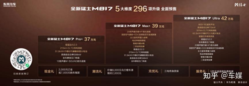 全新猛士M817开启预售,37万元起,探享“5+2+X”生活新境界!