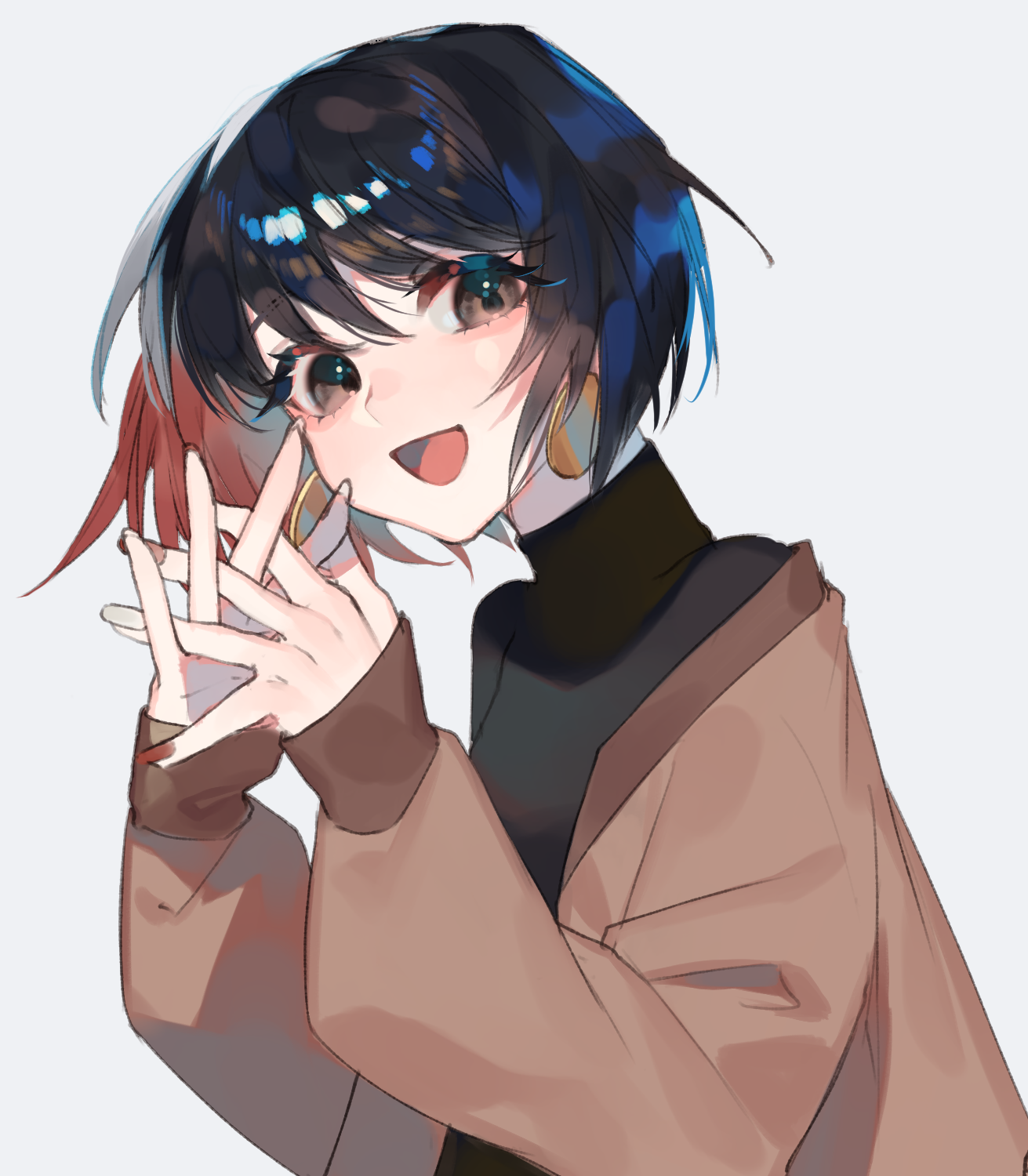 想找一个类似这样短发女孩动漫头像麻烦大家了最好是开心的有类似的吗