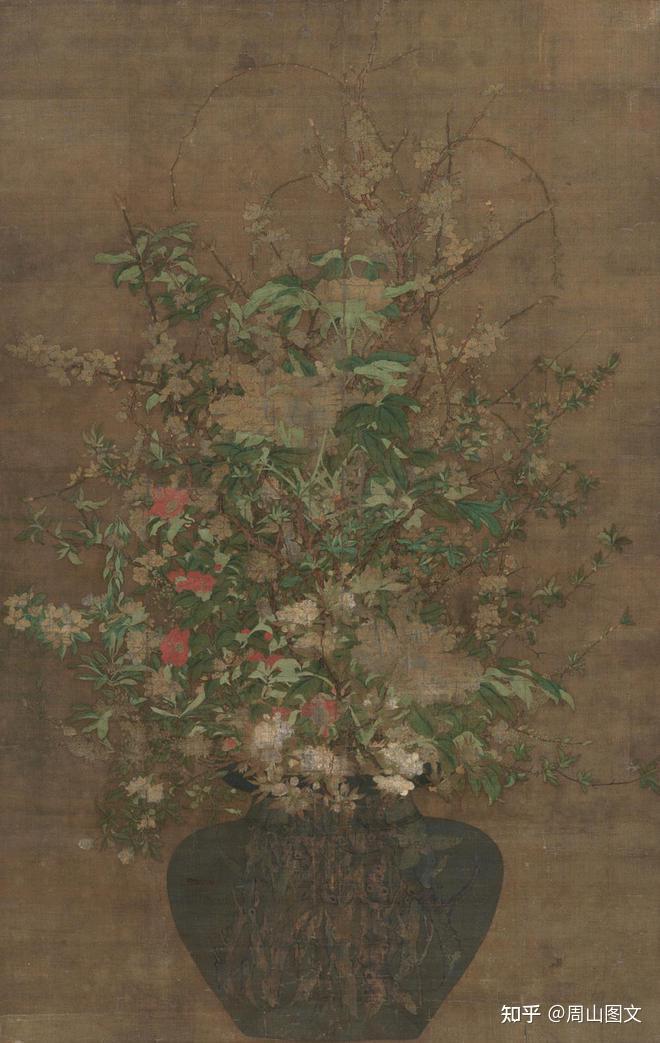 中华名画之元代《插瓶花卉图》 - 知乎