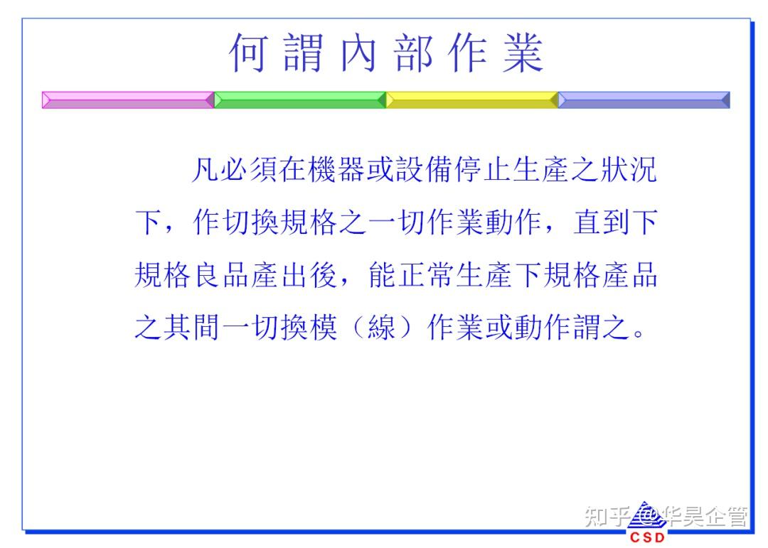 快速换模5大步骤与7大法则(附案例和SMED教材) - 知乎