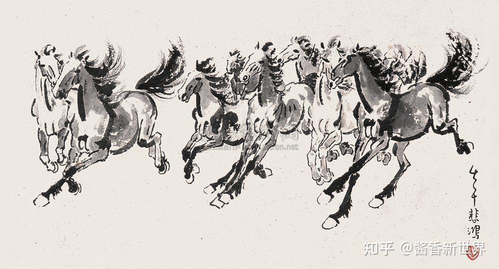 八骏图》，马匹绘画的巅峰之作！权马酱酒为您深度解析- 知乎