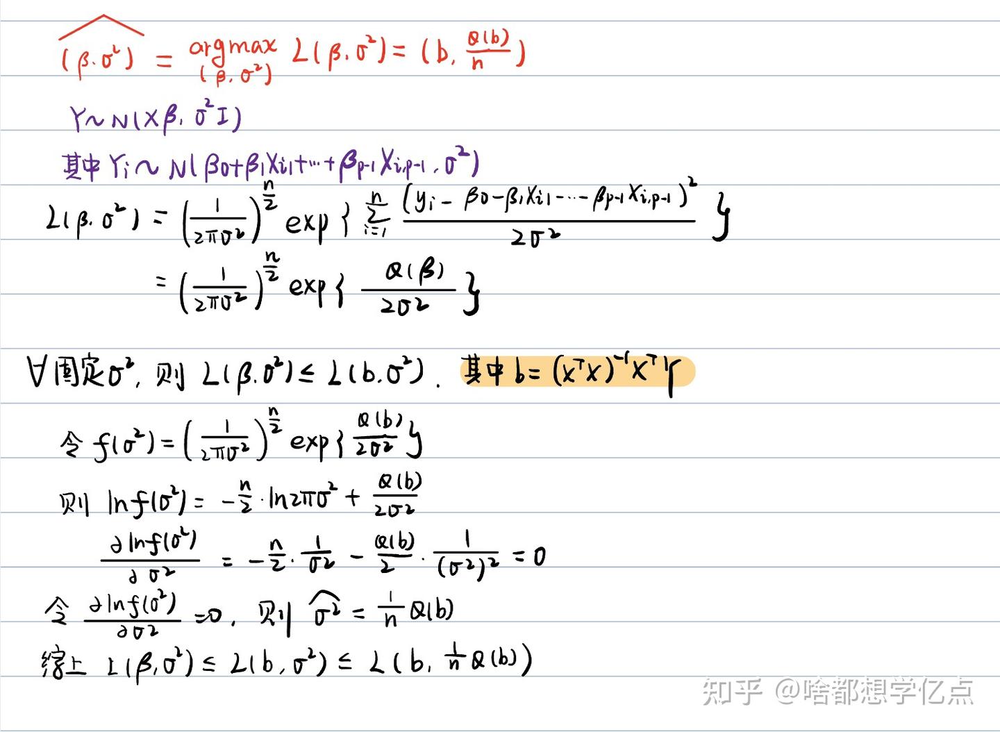 多元线性回归模型- 知乎