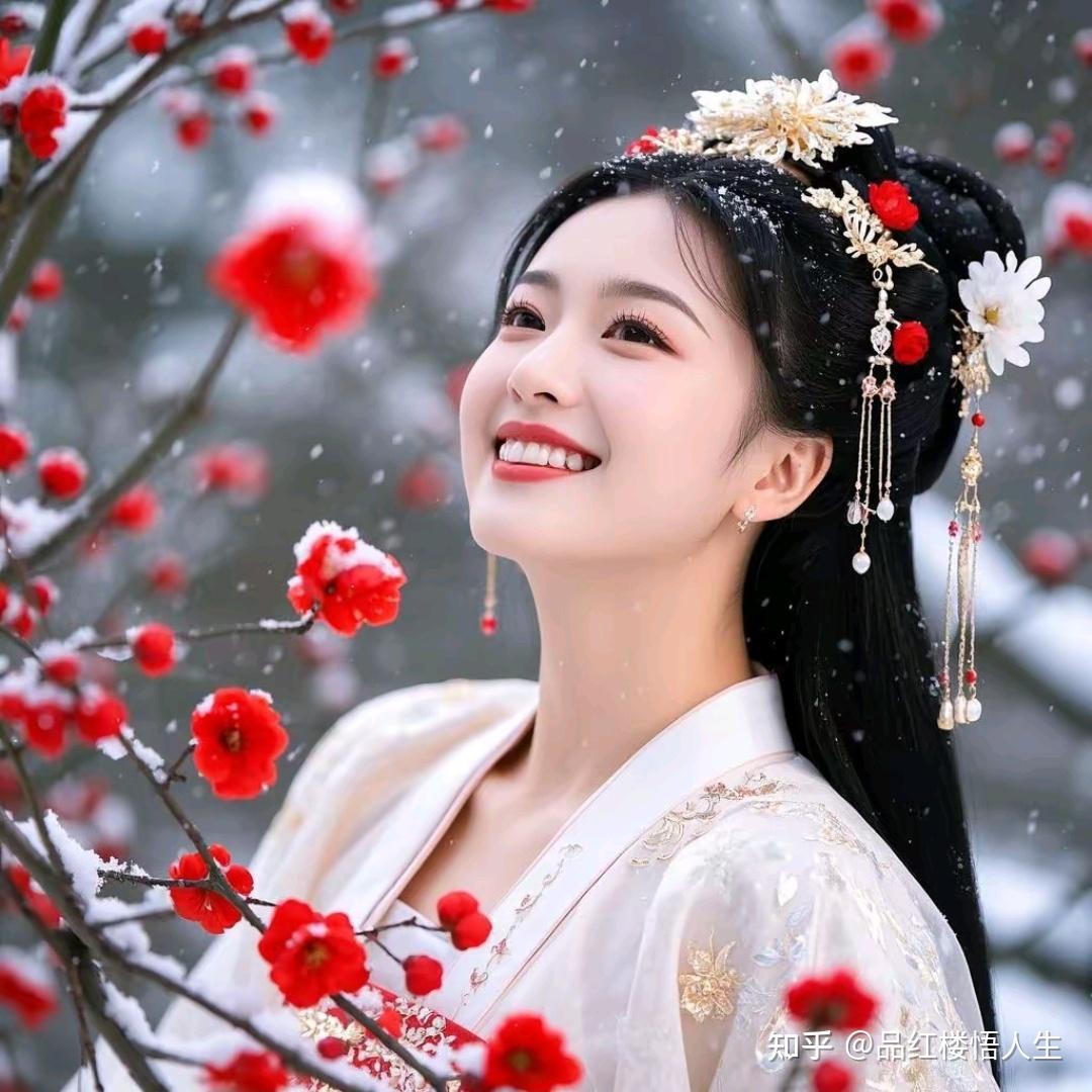 琉璃世界白雪红梅：薛宝琴的惊艳登场与命运隐喻 - 知乎