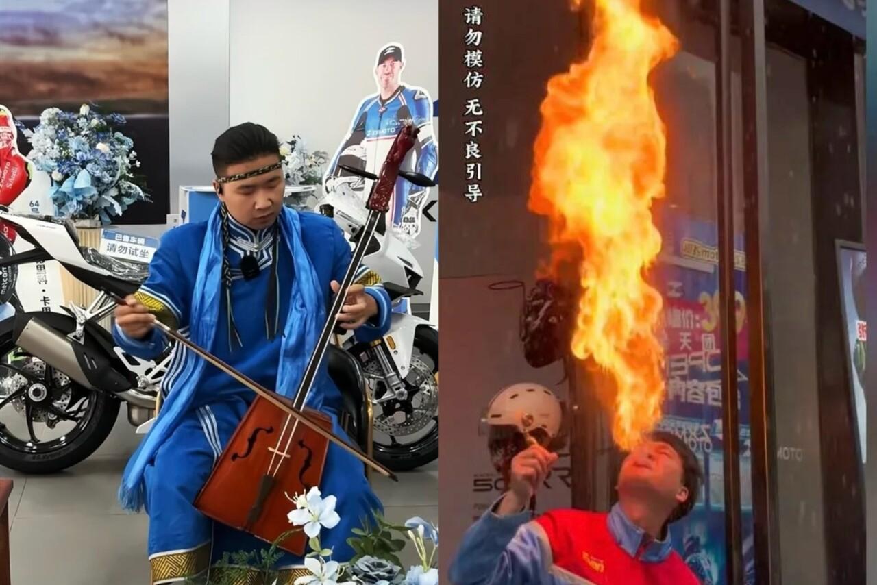 没车只能卖才艺!张雪全国机车店集体转行做网红,网友们都乐了