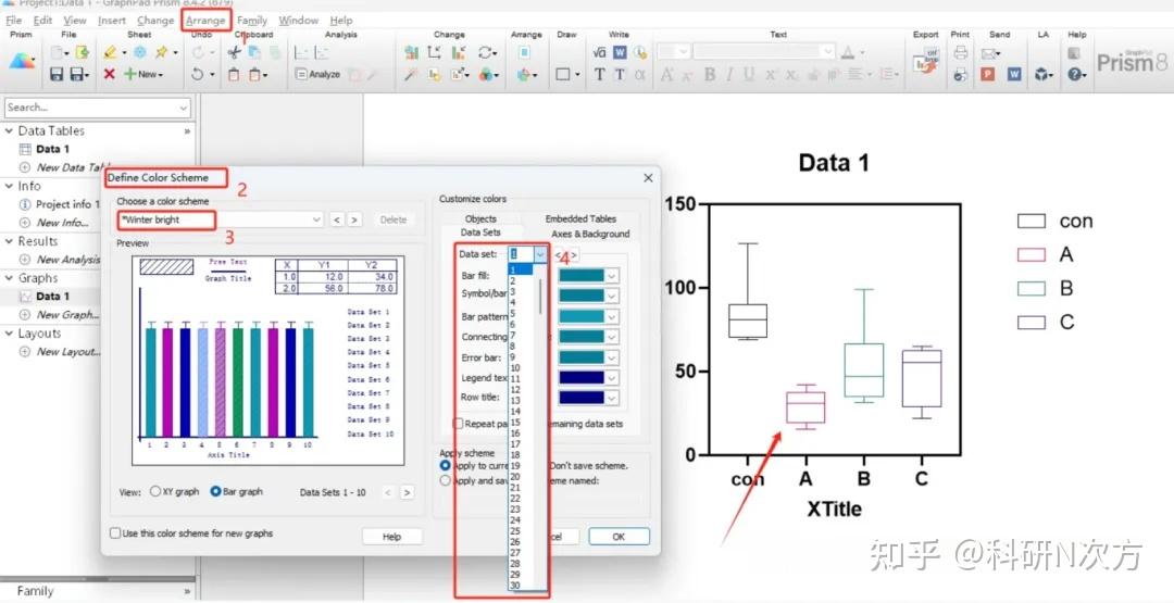 科研干货 | 两分钟学会GraphPad Prism绘制箱线图 - 知乎
