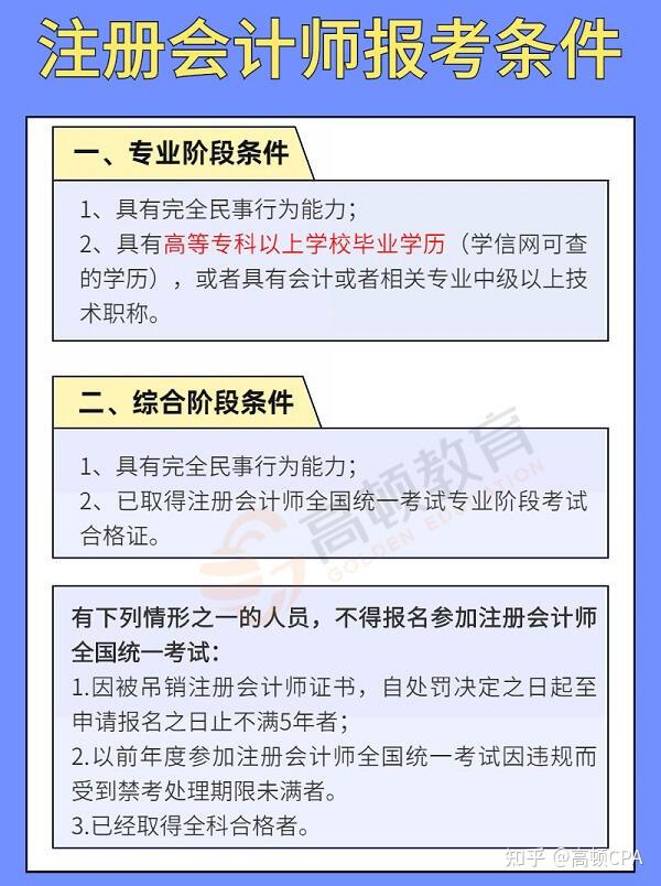 注册会计师报考有要求吗