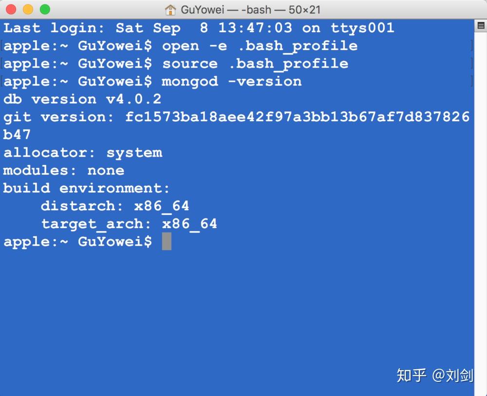 MAC安装和使用MongoDB - 知乎