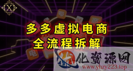 拼多多虚拟电商全流程拆解，深度学习每一个环节，看完即可上手实操