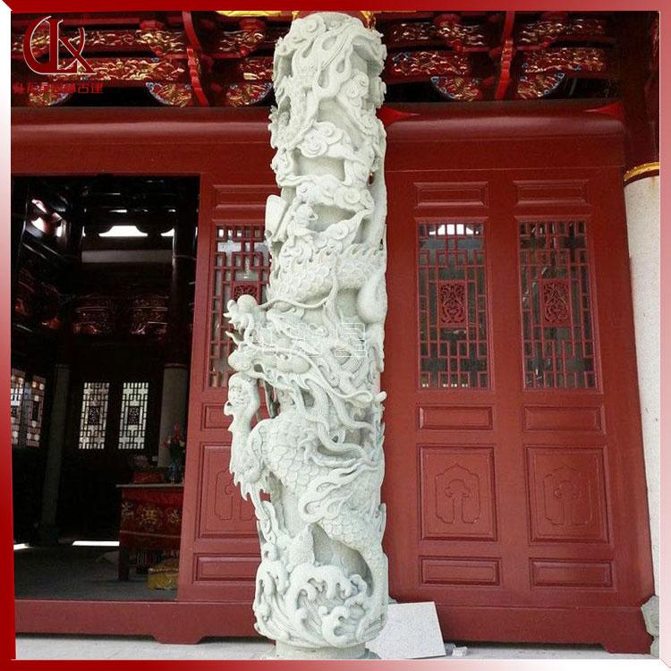 石雕龙柱为什么叫中国建筑 - 知乎