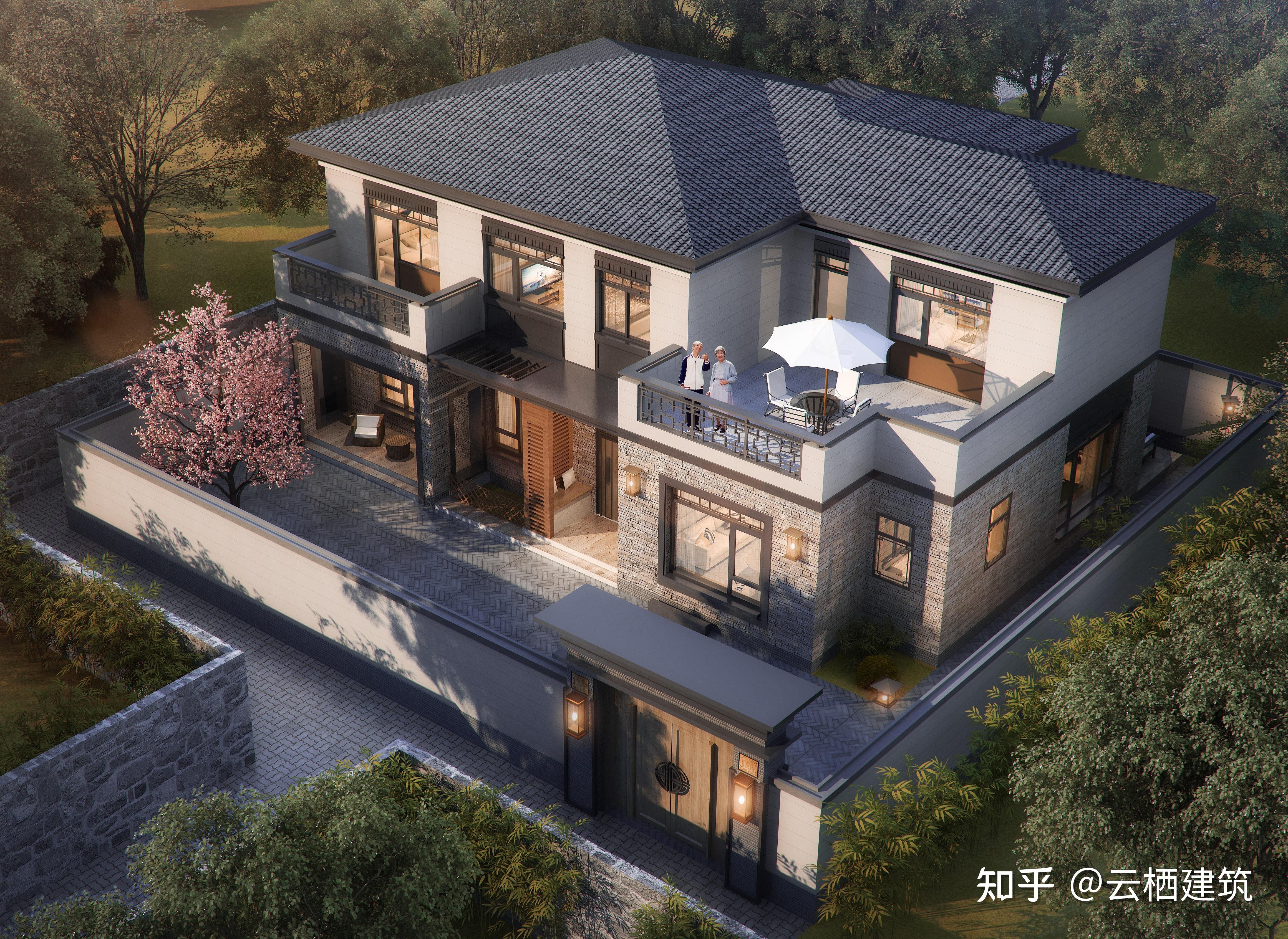 农村自建房土气？这10款新中式别墅，让“将就”变“讲究”！ - 知乎