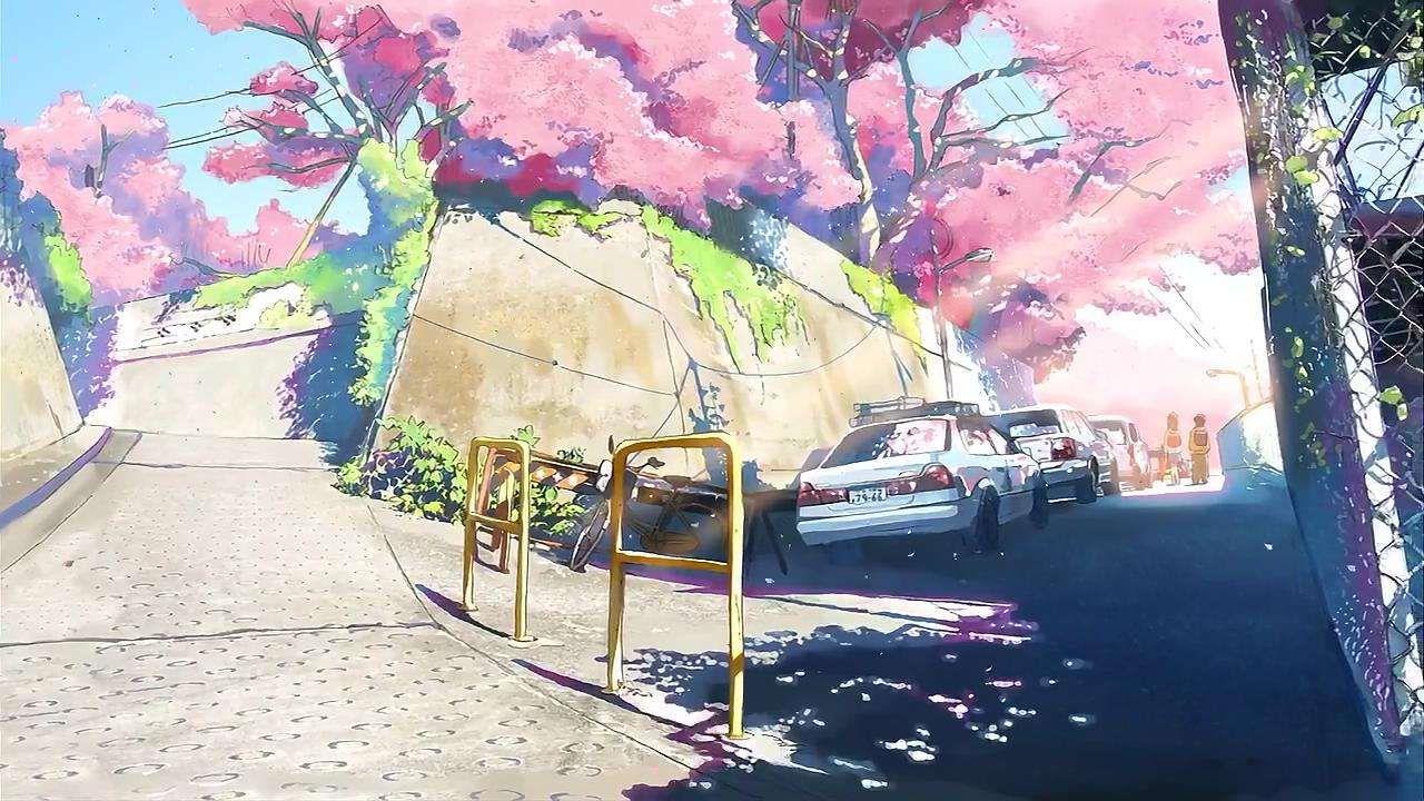 日本动漫风景壁纸公路图片