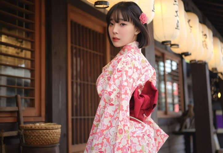 韩国姜仁卿写真图集，和服下的宝藏女孩-美学艺术库