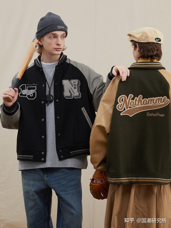 03,nothomme 羊毛呢棒球服