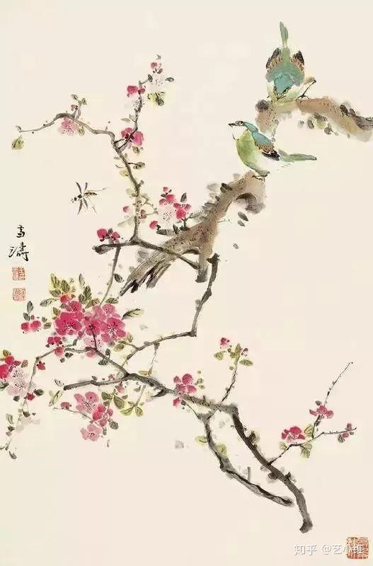 中国額 中国軸 王雪涛在銘 花鸟絵 近現代 中國古美術 中国现代著名小写意花鸟画家王雪涛作品欣赏