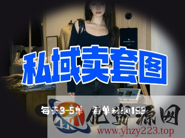 私域卖套图每天3-5单，每单利润99