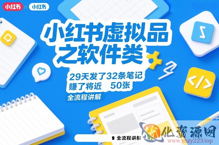 小红书虚拟品之软件类，29天发了32条笔记，賺了将近50张，全流程讲解