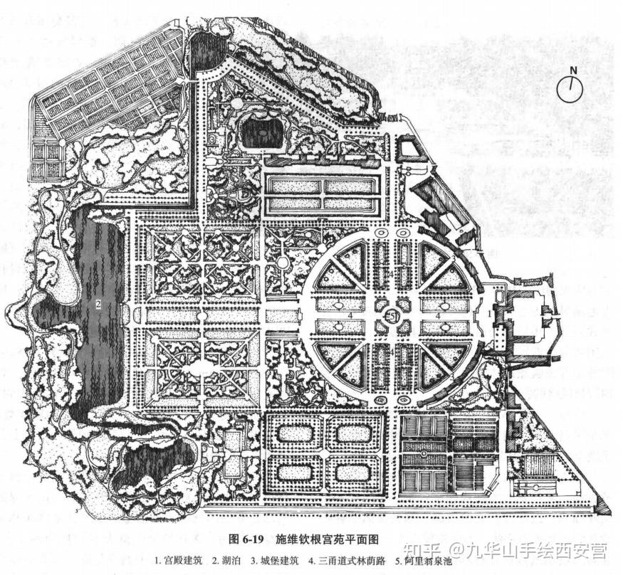 【风景园林理论考研必看】《西方园林史》经典园林平面图(下)——欧洲其他几国园林 - 知乎