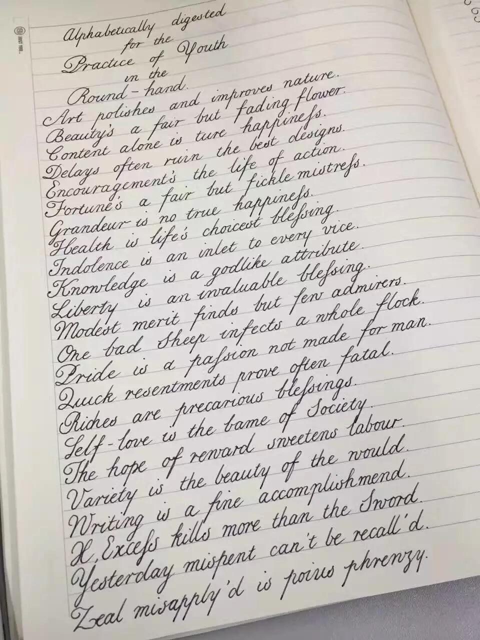 怎样写一手漂亮的圆体英文字