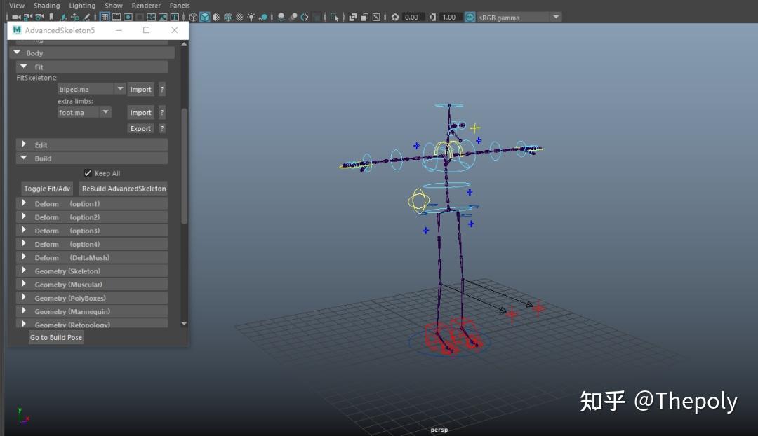 Advanced Skeleton绑定生成基础 - 知乎