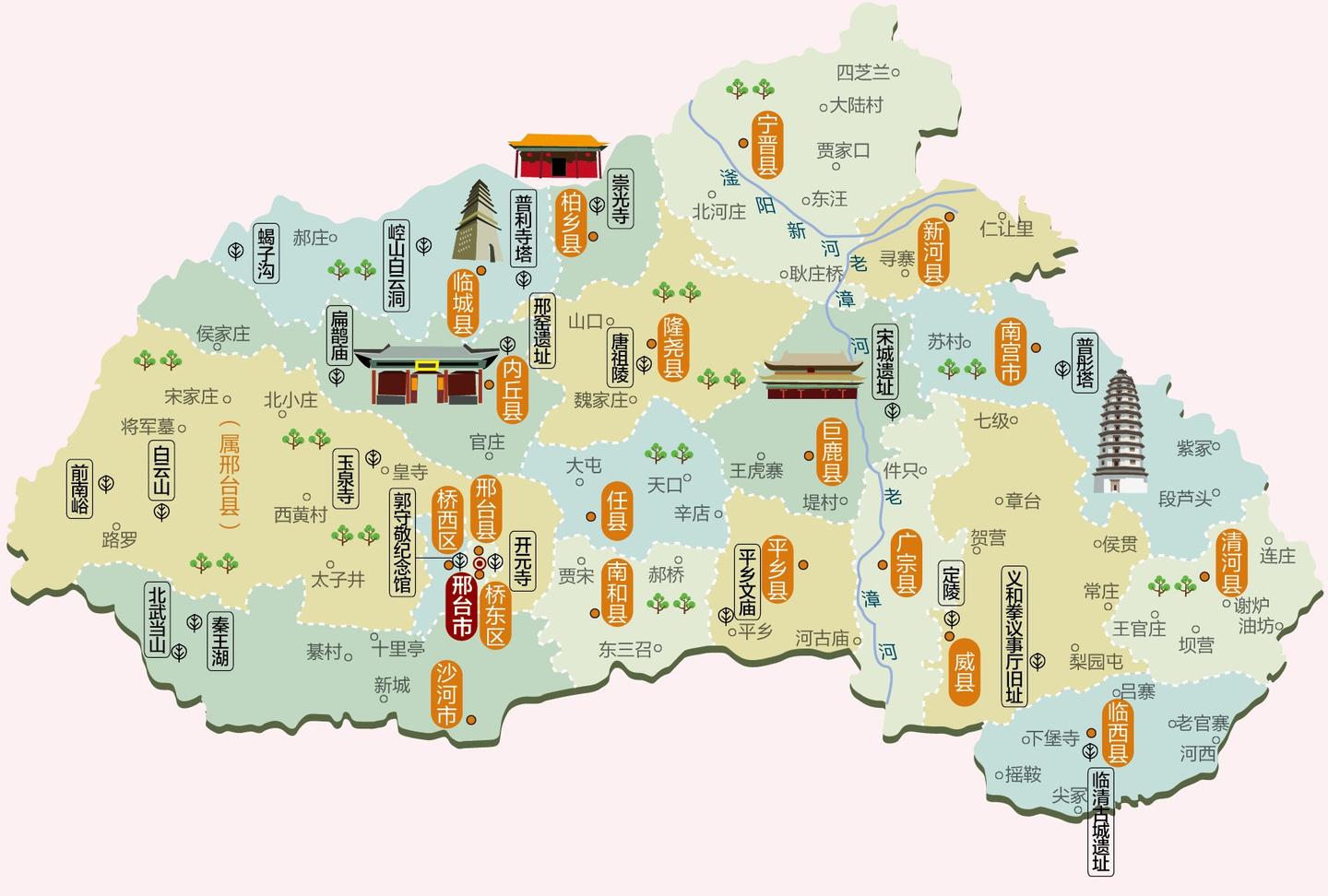 河北省旅游必备高清人文地图+11个地级市 - 知乎