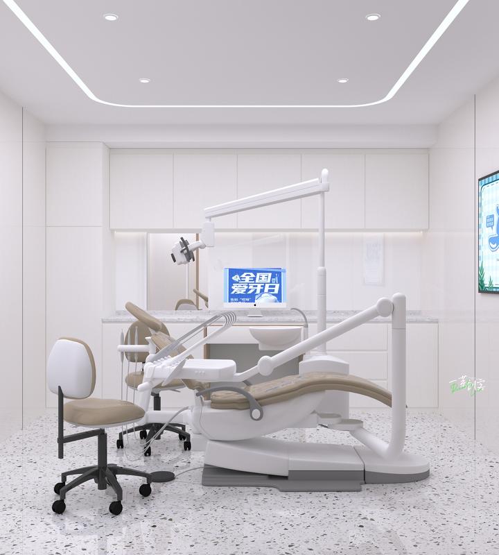 120平奶油风口腔门诊装修案例