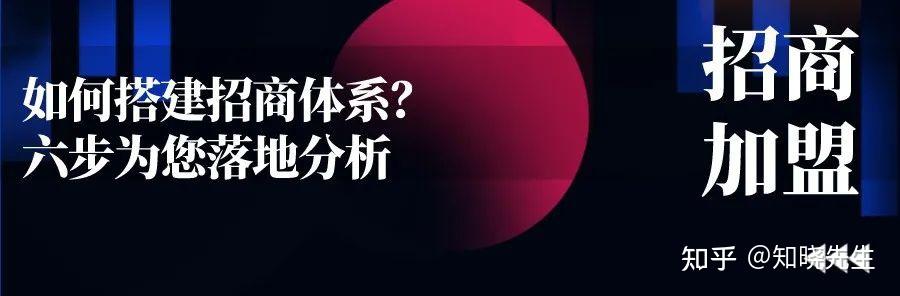 万店连锁：如何搭建招商体系？六步为您落地分析 - 知乎