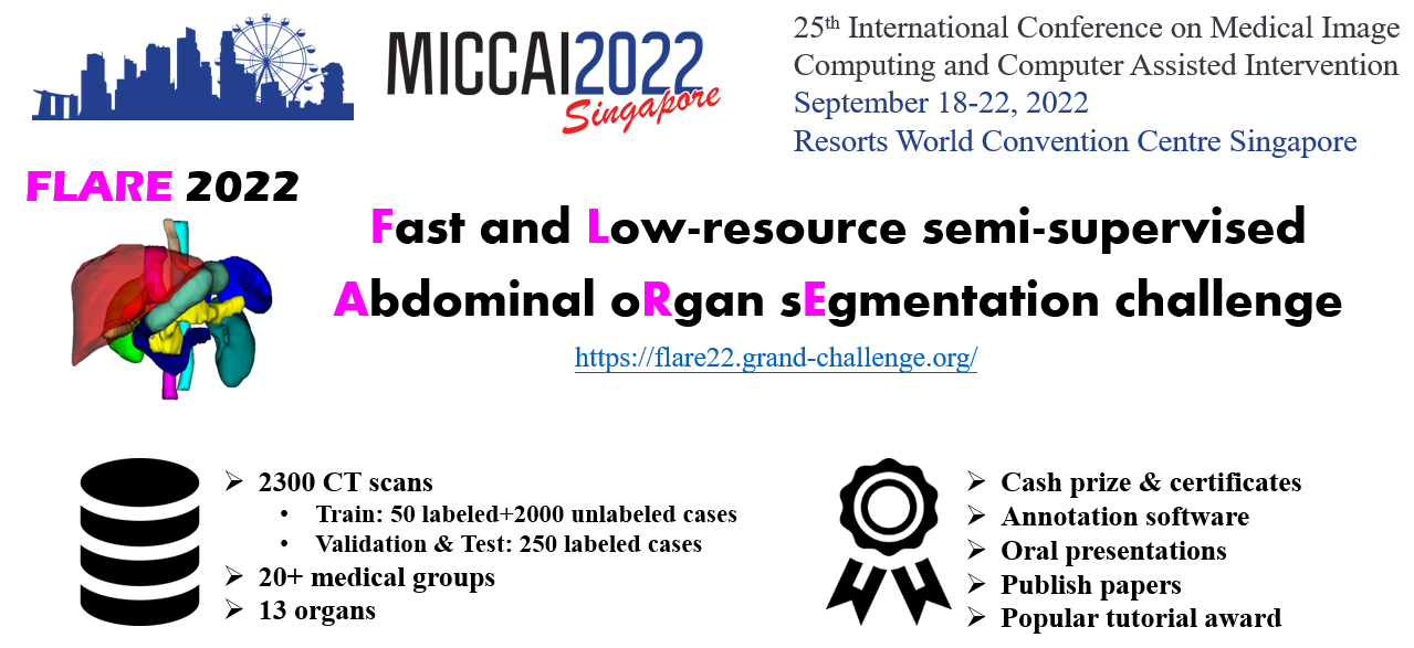 MICCAI FLARE 2022腹部CT多器官分割比赛介绍 知乎