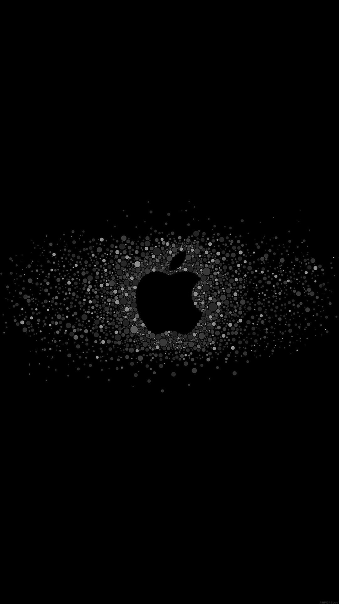 苹果壁纸黑色系标志图片