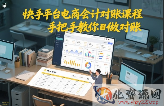 快手平台电商会计对账课程，手把手教你做对账