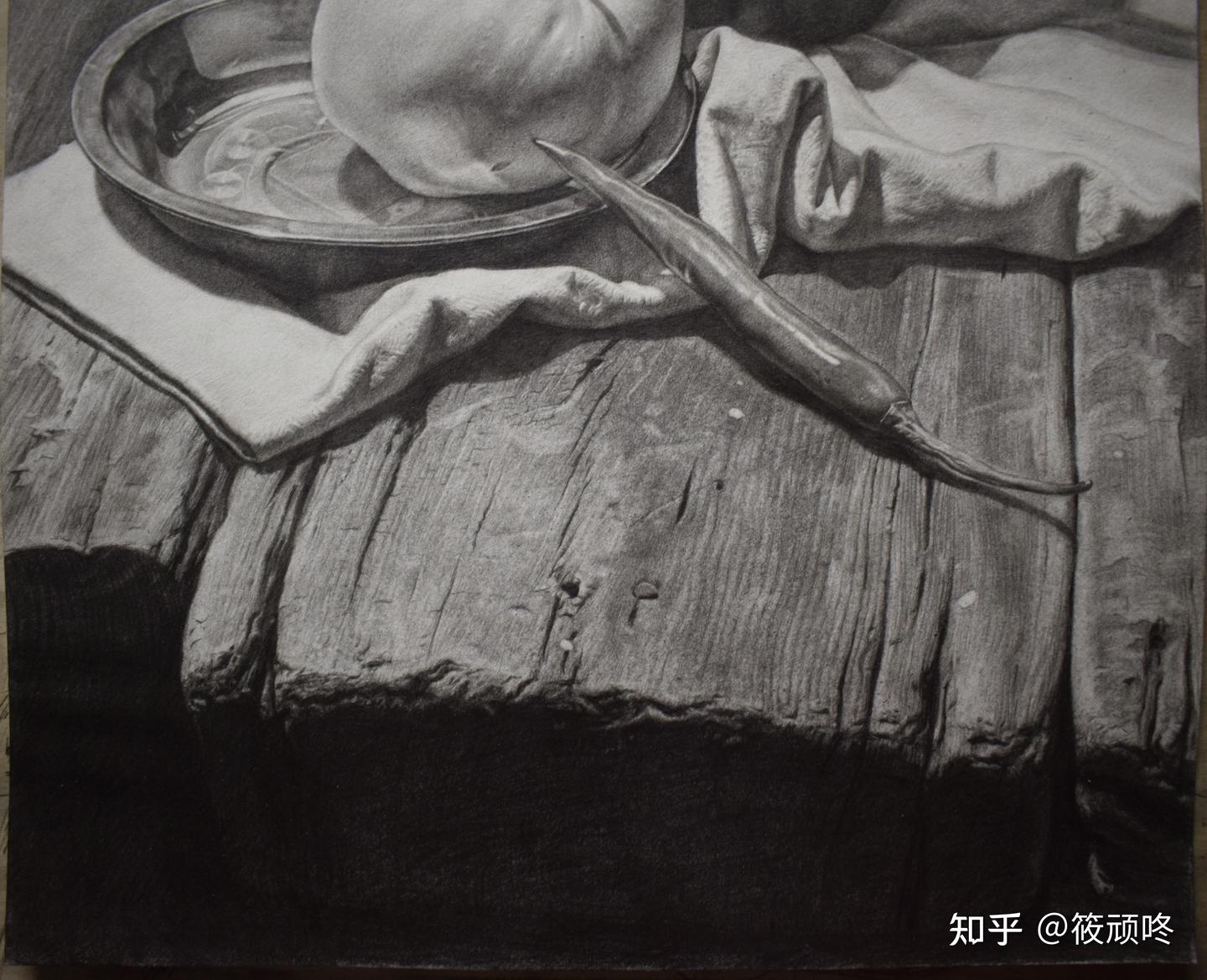 教程|素描静物之细抠画法- 知乎